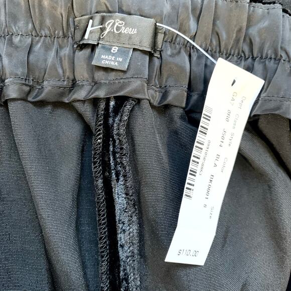 NWT J. Crew Easy Pull On Velvet Pants Size 8 - Picture 6 of 6